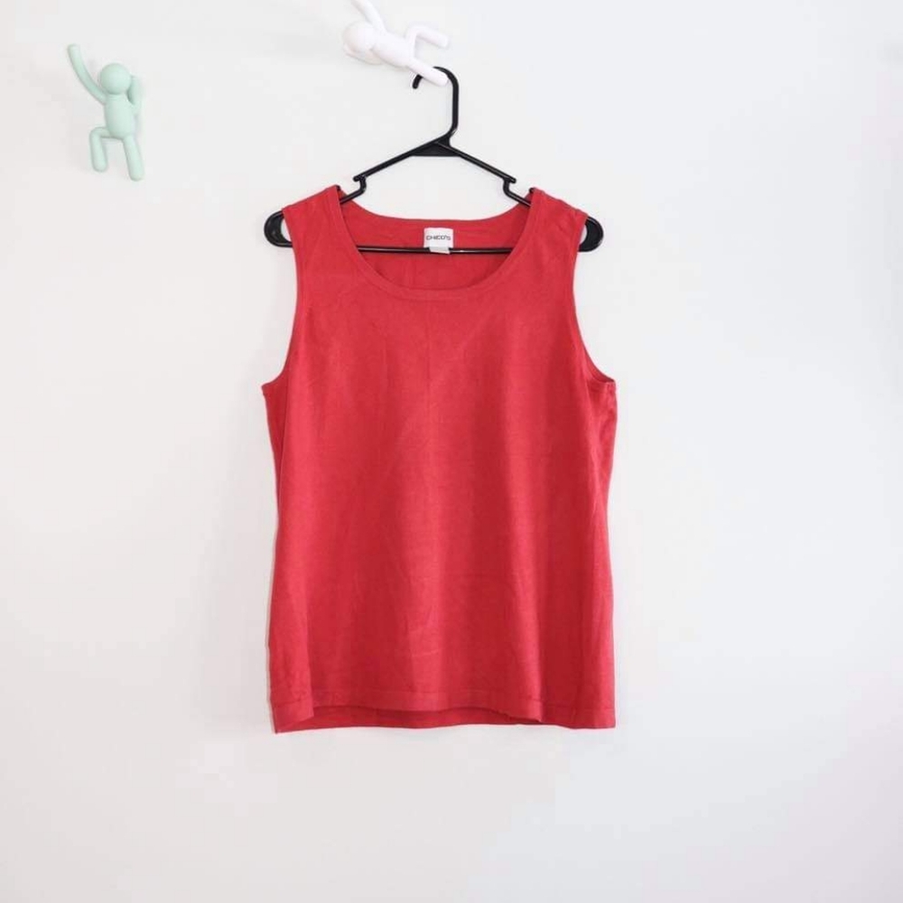 Chico's Women's Size 3 or XL Thin Ribbed Tank Top